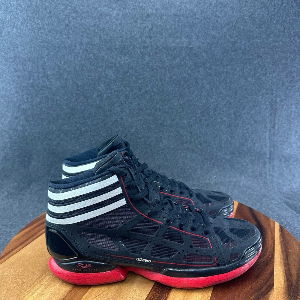 Adidas Adizero Crazy Light D Rose PE Black Red White G22389 Mens Size 9.5
